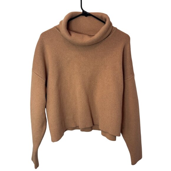 Lulus tan relaxed cowl neck top size M - Picture 5 of 7